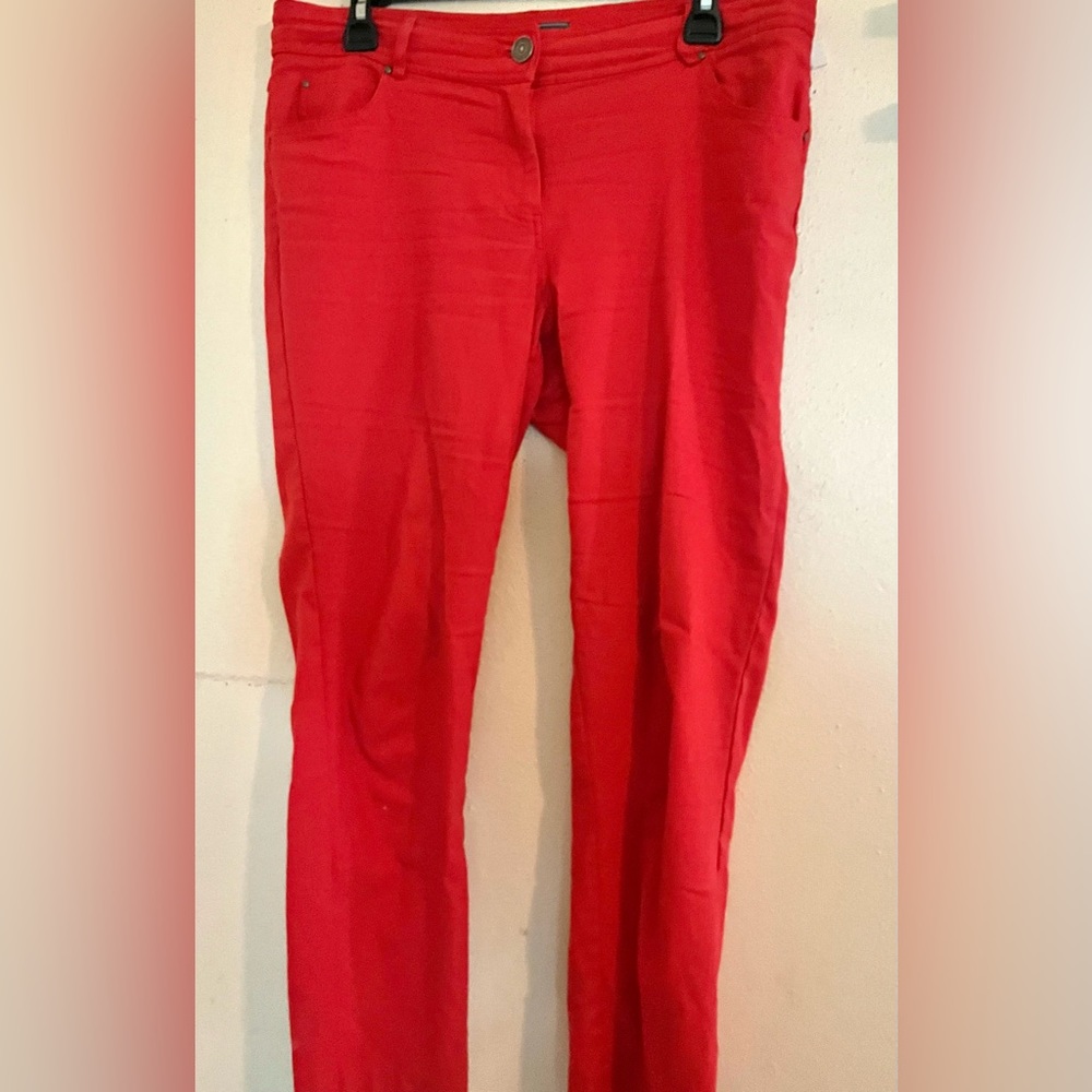 89th and Madison Red Jeans size 10